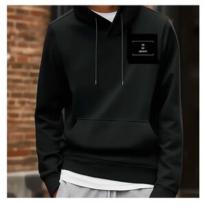 Classic Black Hoodie for Men